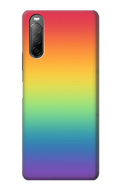 S3698 LGBT Gradient Pride Flag Case For Sony Xperia 10 II