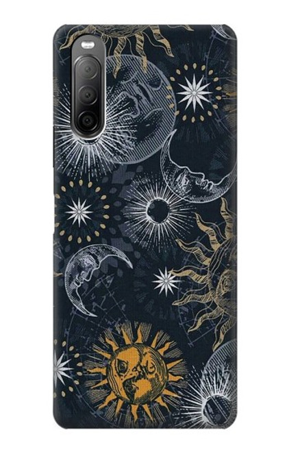 S3702 Moon and Sun Case For Sony Xperia 10 II