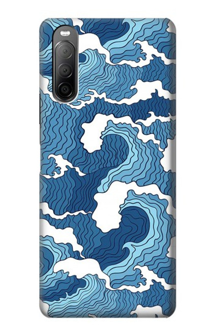 S3751 Wave Pattern Case For Sony Xperia 10 II