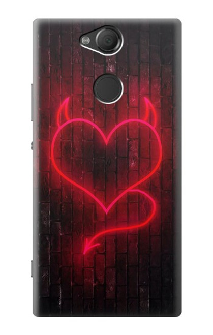 S3682 Devil Heart Case For Sony Xperia XA2