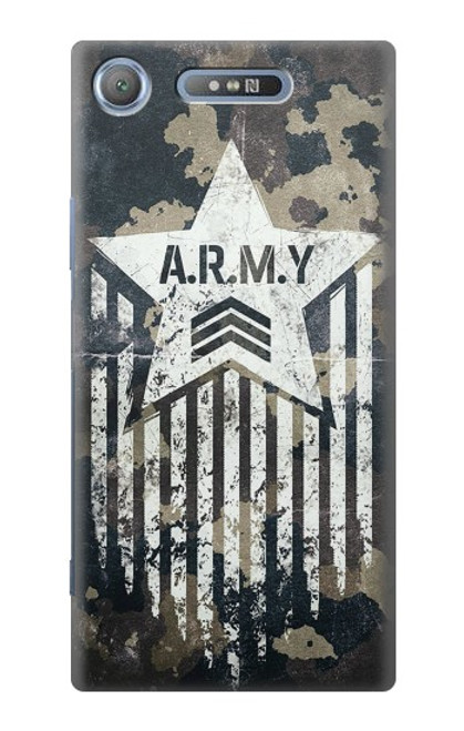 S3666 Army Camo Camouflage Case For Sony Xperia XZ1