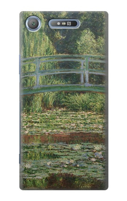 S3674 Claude Monet Footbridge and Water Lily Pool Case For Sony Xperia XZ1