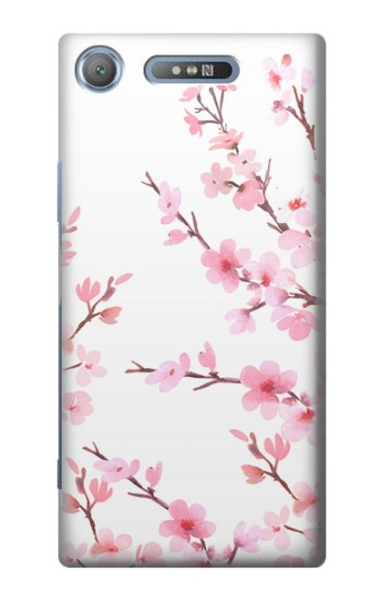 S3707 Pink Cherry Blossom Spring Flower Case For Sony Xperia XZ1