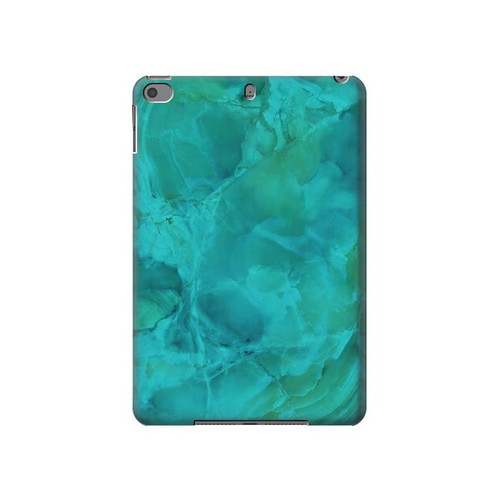 S3147 Aqua Marble Stone Hard Case For iPad mini 4, iPad mini 5, iPad mini 5 (2019)