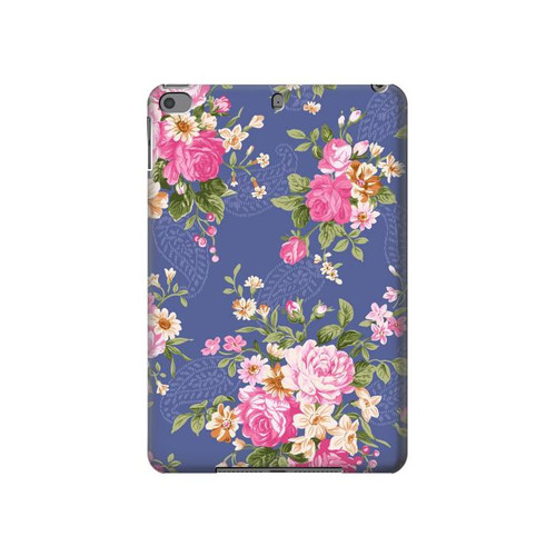 S3265 Vintage Flower Pattern Hard Case For iPad mini 4, iPad mini 5, iPad mini 5 (2019)