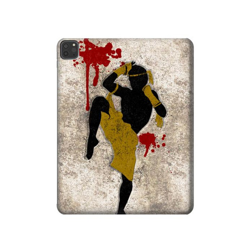 S2635 Muay Thai Kickboxing Fight Blood Hard Case For iPad Pro 11 (2021,2020,2018, 3rd, 2nd, 1st)