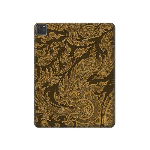 S3382 Thai Art Naga Hard Case For iPad Pro 11 (2021,2020,2018, 3rd, 2nd, 1st)