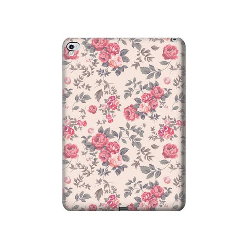 S3095 Vintage Rose Pattern Hard Case For iPad Pro 12.9 (2015,2017)