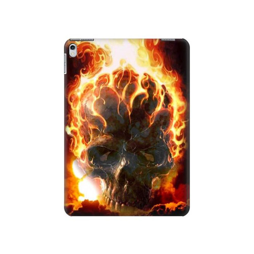 S0863 Hell Fire Skull Hard Case For iPad Air 2, iPad 9.7 (2017,2018), iPad 6, iPad 5