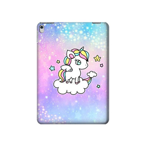 S3256 Cute Unicorn Cartoon Hard Case For iPad Air 2, iPad 9.7 (2017,2018), iPad 6, iPad 5