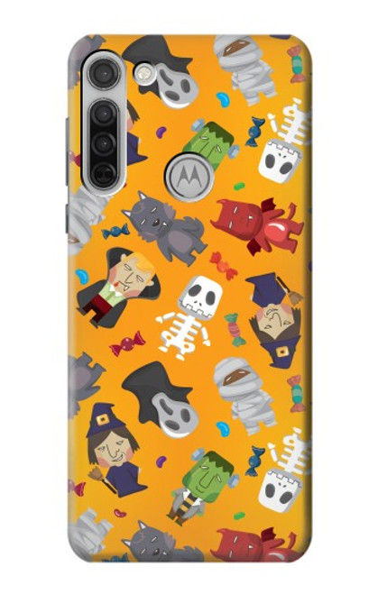 S3275 Cute Halloween Cartoon Pattern Case For Motorola Moto G8