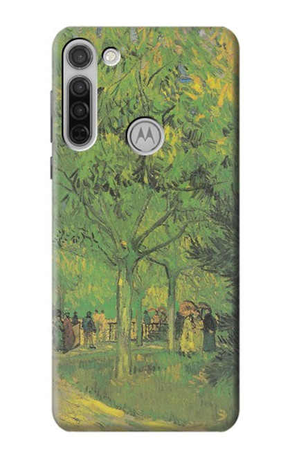 S3748 Van Gogh A Lane in a Public Garden Case For Motorola Moto G8