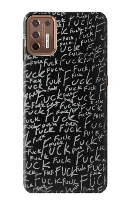 S3478 Funny Words Blackboard Case For Motorola Moto G9 Plus