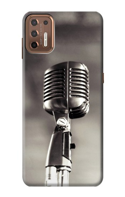 S3495 Vintage Microphone Case For Motorola Moto G9 Plus