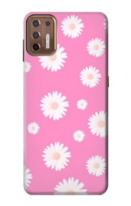 S3500 Pink Floral Pattern Case For Motorola Moto G9 Plus