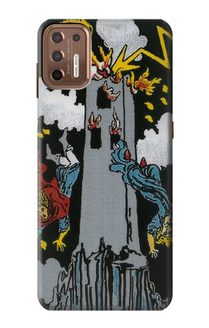 S3745 Tarot Card The Tower Case For Motorola Moto G9 Plus