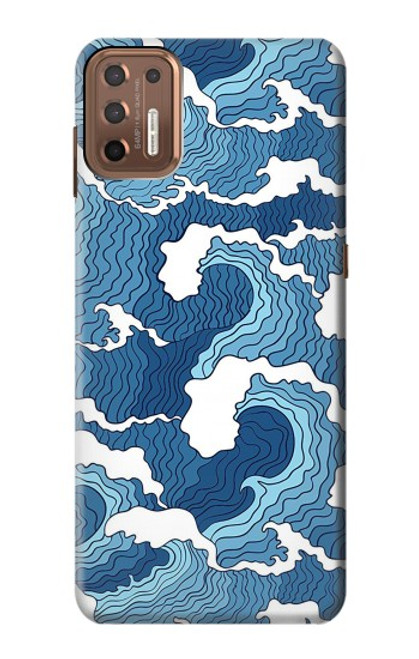 S3751 Wave Pattern Case For Motorola Moto G9 Plus