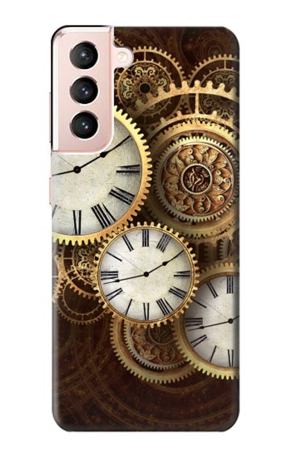S3172 Gold Clock Live Case For Samsung Galaxy S21 5G