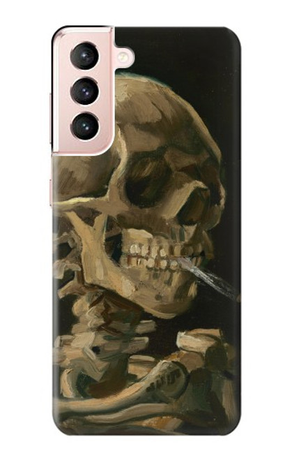 S3358 Vincent Van Gogh Skeleton Cigarette Case For Samsung Galaxy S21 5G