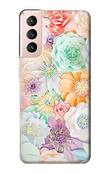 S3705 Pastel Floral Flower Case For Samsung Galaxy S21 5G