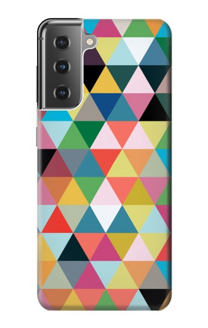 S3049 Triangles Vibrant Colors Case For Samsung Galaxy S21 Plus 5G, Galaxy S21+ 5G