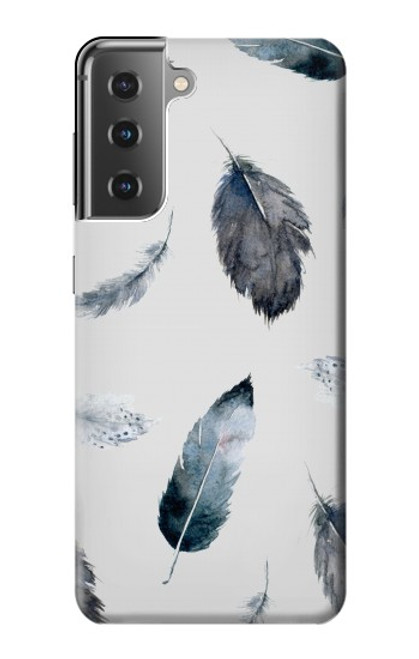 S3085 Feather Paint Pattern Case For Samsung Galaxy S21 Plus 5G, Galaxy S21+ 5G