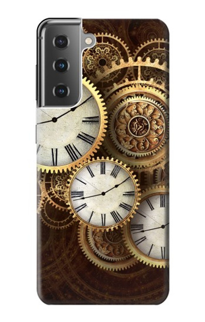 S3172 Gold Clock Live Case For Samsung Galaxy S21 Plus 5G, Galaxy S21+ 5G