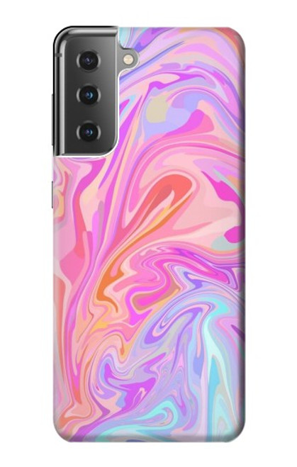 S3444 Digital Art Colorful Liquid Case For Samsung Galaxy S21 Plus 5G, Galaxy S21+ 5G