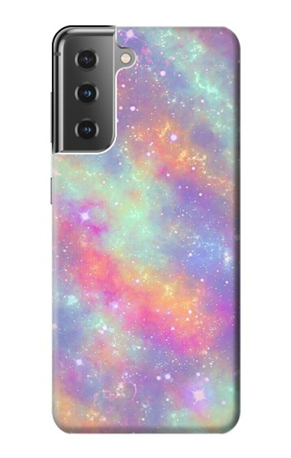 S3706 Pastel Rainbow Galaxy Pink Sky Case For Samsung Galaxy S21 Plus 5G, Galaxy S21+ 5G
