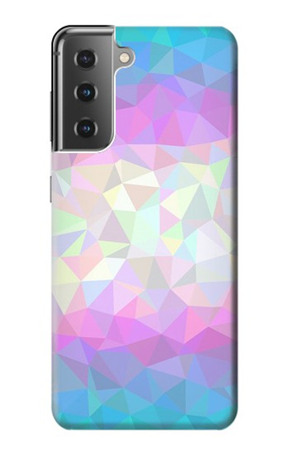 S3747 Trans Flag Polygon Case For Samsung Galaxy S21 Plus 5G, Galaxy S21+ 5G