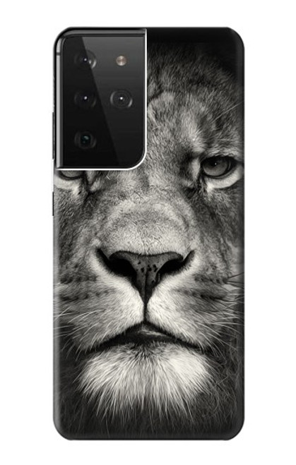 S1352 Lion Face Case For Samsung Galaxy S21 Ultra 5G