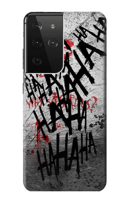 S3073 Joker Hahaha Blood Splash Case For Samsung Galaxy S21 Ultra 5G