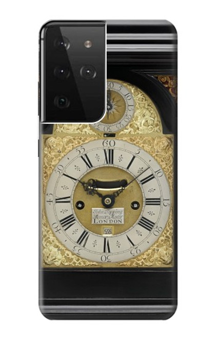 S3144 Antique Bracket Clock Case For Samsung Galaxy S21 Ultra 5G