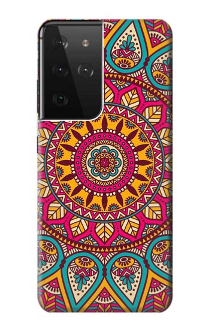 S3694 Hippie Art Pattern Case For Samsung Galaxy S21 Ultra 5G