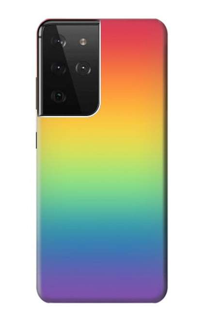 S3698 LGBT Gradient Pride Flag Case For Samsung Galaxy S21 Ultra 5G