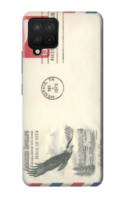 S3551 Vintage Airmail Envelope Art Case For Samsung Galaxy A12
