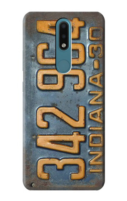 S3750 Vintage Vehicle Registration Plate Case For Nokia 2.4