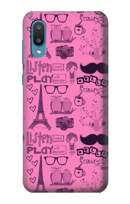 S2885 Paris Pink Case For Samsung Galaxy A04, Galaxy A02, M02