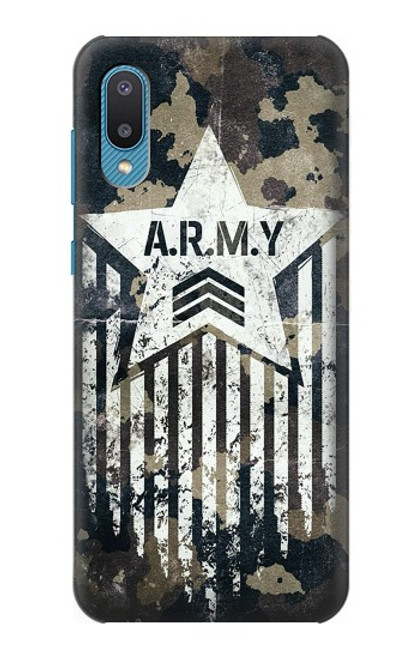 S3666 Army Camo Camouflage Case For Samsung Galaxy A04, Galaxy A02, M02