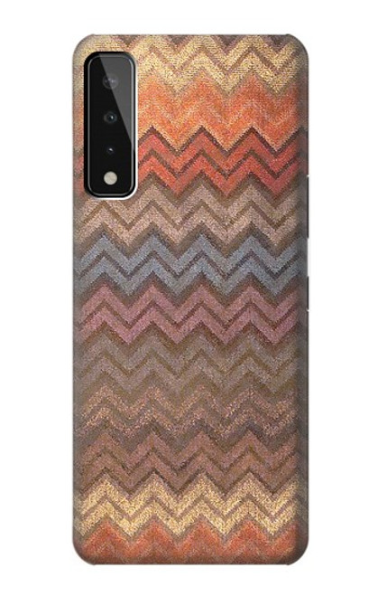 S3752 Zigzag Fabric Pattern Graphic Printed Case For LG Stylo 7 4G