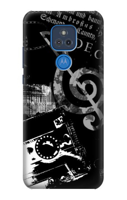 S3197 Music Cassette Note Case For Motorola Moto G Play (2021)