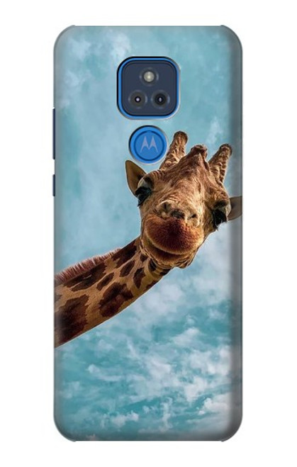 S3680 Cute Smile Giraffe Case For Motorola Moto G Play (2021)