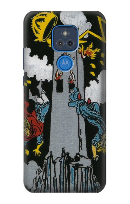 S3745 Tarot Card The Tower Case For Motorola Moto G Play (2021)