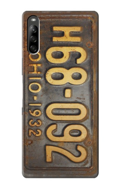 S3228 Vintage Car License Plate Case For Sony Xperia L5