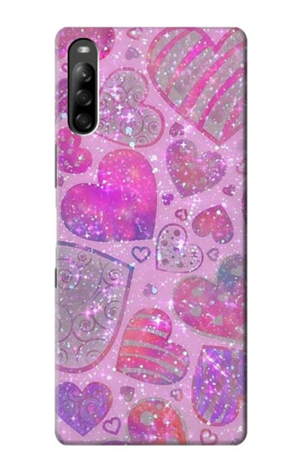 S3710 Pink Love Heart Case For Sony Xperia L5