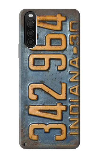 S3750 Vintage Vehicle Registration Plate Case For Sony Xperia 10 III