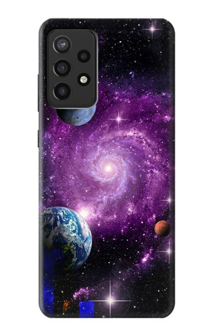 S3689 Galaxy Outer Space Planet Case For Samsung Galaxy A72, Galaxy A72 5G