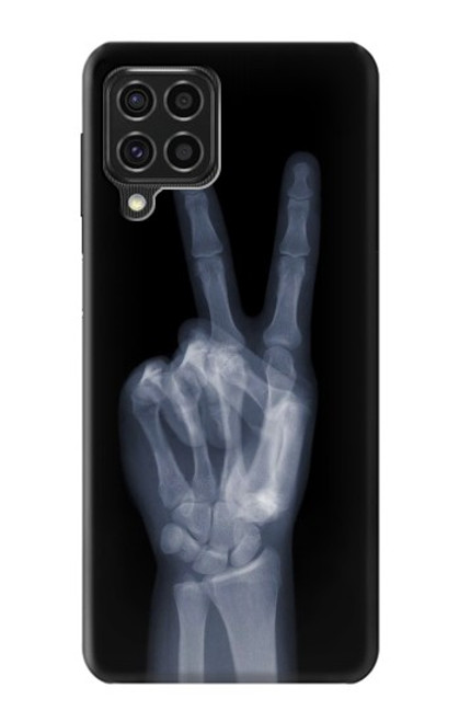 S3101 X-ray Peace Sign Fingers Case For Samsung Galaxy F62
