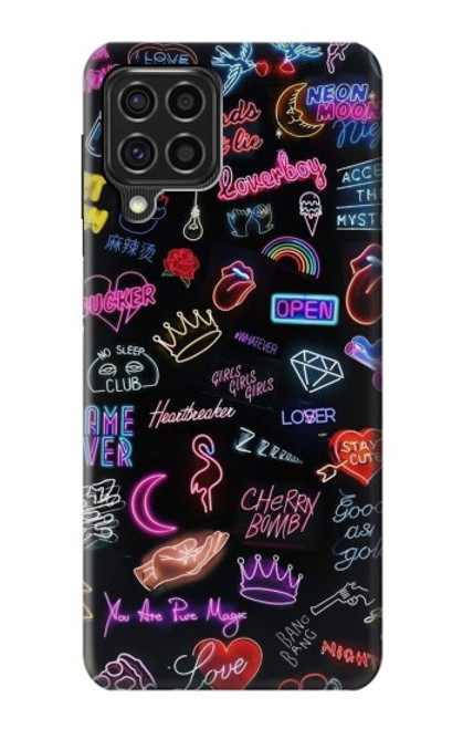 S3433 Vintage Neon Graphic Case For Samsung Galaxy F62