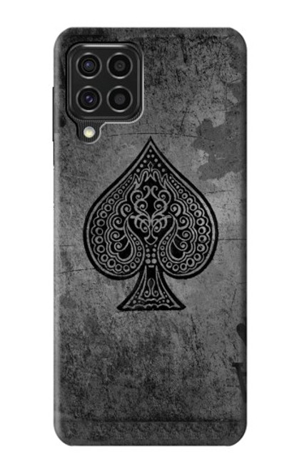 S3446 Black Ace Spade Case For Samsung Galaxy F62